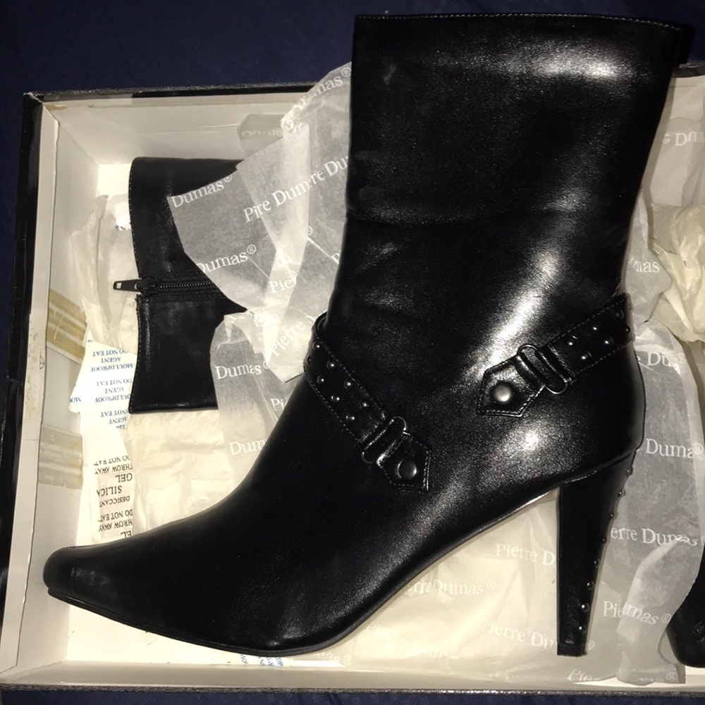 Pierre Duma Leather Boots